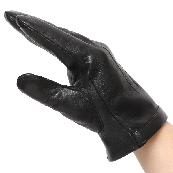  手袋 メンズ 革グローブ ビジネス 男性用手袋 本革 冬 防寒 おしゃれ シンプル 三本山 ラムレザー ブラック 黒 黒色 化粧箱付き プレゼント ギフト 彼氏 夫 30代 40代 50代 クリスマス 高級 ブランド クロダ(KURODA)