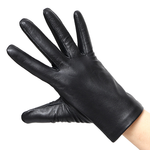  【スマホ対応】 手袋 レディース レザー グローブ 冬 革手袋 シンプル 防寒 婦人 レザーグローブ 無地 ブラック 黒 黒色 タッチパネル シープスキン 手袋 ブランド プレゼント ギフト クリスマス 女性用 通勤 クロダ(KURODA)