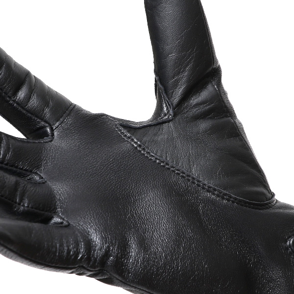  【スマホ対応】 手袋 レディース レザー グローブ 冬 革手袋 シンプル 防寒 婦人 レザーグローブ 無地 ブラック 黒 黒色 タッチパネル シープスキン 手袋 ブランド プレゼント ギフト クリスマス 女性用 通勤 クロダ(KURODA)