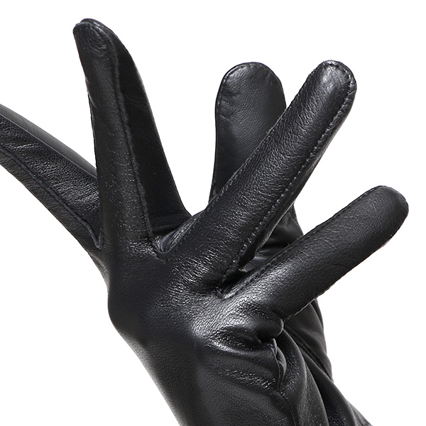  【スマホ対応】 手袋 レディース レザー グローブ 冬 革手袋 シンプル 防寒 婦人 レザーグローブ 無地 ブラック 黒 黒色 タッチパネル シープスキン 手袋 ブランド プレゼント ギフト クリスマス 女性用 通勤 クロダ(KURODA)