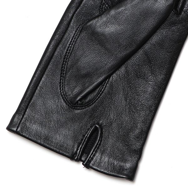  【スマホ対応】 手袋 レディース レザー グローブ 冬 革手袋 シンプル 防寒 婦人 レザーグローブ 無地 ブラック 黒 黒色 タッチパネル シープスキン 手袋 ブランド プレゼント ギフト クリスマス 女性用 通勤 クロダ(KURODA)