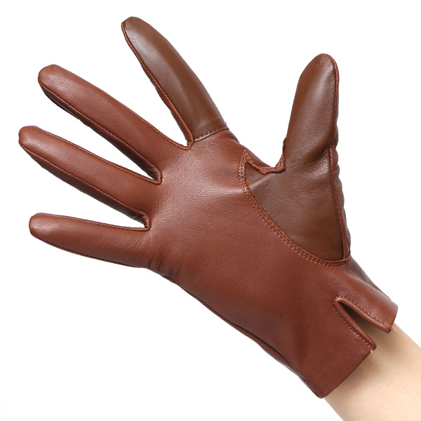  【スマホ対応】 手袋 レディース レザー グローブ 冬 革手袋 シンプル 防寒 婦人 レザーグローブ 無地 キャメル ブラウン 茶 茶色 タッチパネル シープスキン 手袋 ブランド プレゼント ギフト クリスマス 女性用 通勤 クロダ(KURODA)