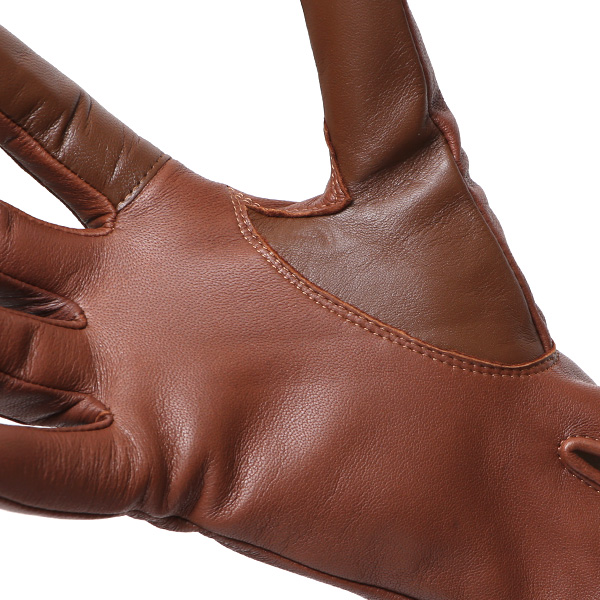  【スマホ対応】 手袋 レディース レザー グローブ 冬 革手袋 シンプル 防寒 婦人 レザーグローブ 無地 キャメル ブラウン 茶 茶色 タッチパネル シープスキン 手袋 ブランド プレゼント ギフト クリスマス 女性用 通勤 クロダ(KURODA)