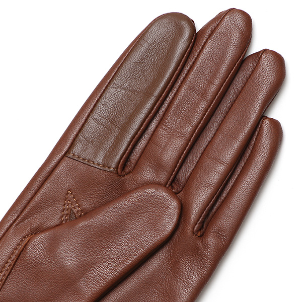  【スマホ対応】 手袋 レディース レザー グローブ 冬 革手袋 シンプル 防寒 婦人 レザーグローブ 無地 キャメル ブラウン 茶 茶色 タッチパネル シープスキン 手袋 ブランド プレゼント ギフト クリスマス 女性用 通勤 クロダ(KURODA)