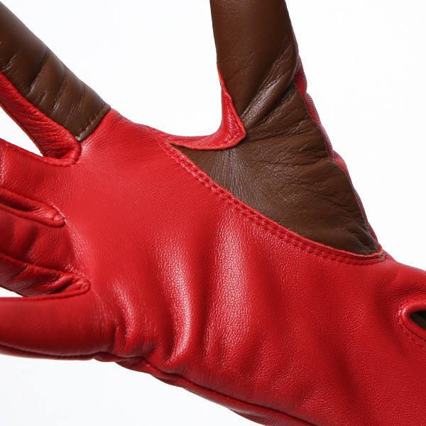  【スマホ対応】 手袋 レディース レザー グローブ 冬 革手袋 シンプル 防寒 婦人 レザーグローブ 無地 レッド ワイン 赤色 タッチパネル シープスキン 手袋 ブランド プレゼント ギフト クリスマス 女性用 通勤 クロダ(KURODA)