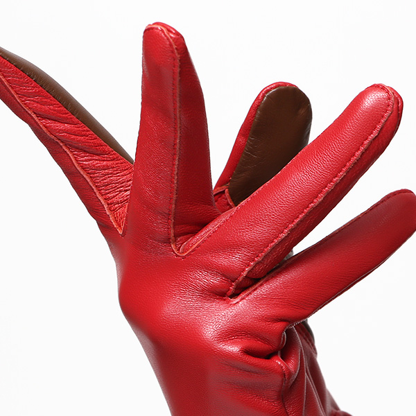  【スマホ対応】 手袋 レディース レザー グローブ 冬 革手袋 シンプル 防寒 婦人 レザーグローブ 無地 レッド ワイン 赤色 タッチパネル シープスキン 手袋 ブランド プレゼント ギフト クリスマス 女性用 通勤 クロダ(KURODA)