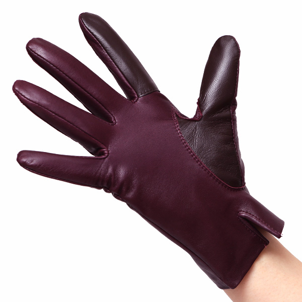 【スマホ対応】 手袋 レディース レザー グローブ 冬 革手袋 シンプル 防寒 婦人 レザーグローブ 無地 レッド ワイン 赤色 タッチパネル シープスキン 手袋 ブランド プレゼント ギフト クリスマス 女性用 通勤 クロダ(KURODA)
