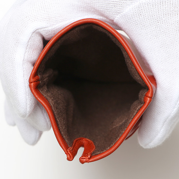  【スマホ対応】 手袋 レディース レザー グローブ 冬 革手袋 シンプル 防寒 婦人 レザーグローブ 無地 オレンジ 橙色 タッチパネル シープスキン 手袋 ブランド プレゼント ギフト クリスマス 女性用 通勤 クロダ(KURODA)