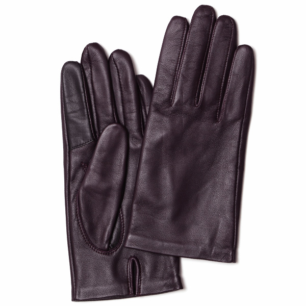 クロダ(KURODA) 【WOMEN】 スマホ対応 羊革(ラムレザー) 手袋 パープル
