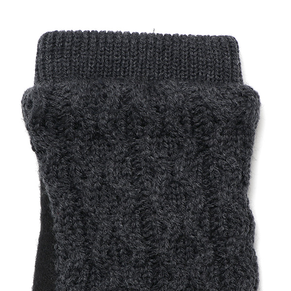  手袋 指なし レディース アームウォーマー 女性用 ハンドウォーマー ケーブル編み 防寒 手首 冬 ブラック 黒 黒色 グローブ 作業用 保温 指出し手袋 ニット 暖かい アームカバー オフィス かわいい クロダ(KURODA)