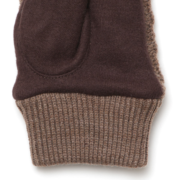 手袋 指なし レディース アームウォーマー 女性用 ハンドウォーマー ケーブル編み 防寒 手首 冬 ダークブラウン ブラウン 茶 茶色 グローブ 作業用 保温 指出し手袋 ニット 暖かい アームカバー オフィス かわいい クロダ(KURODA)