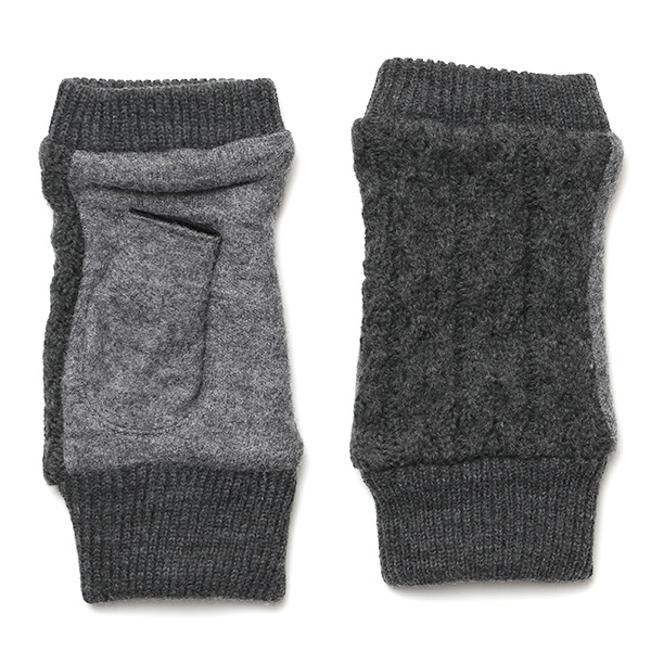 クロダ(KURODA) 【WOMEN】 フィンガーレス ケーブル ジャージ グローブ グレー