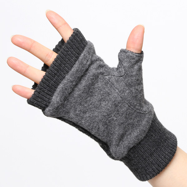  手袋 指なし レディース アームウォーマー 女性用 ハンドウォーマー ケーブル編み 防寒 手首 冬 グレー グレイ 灰色 グローブ 作業用 保温 指出し手袋 ニット 暖かい アームカバー オフィス かわいい クロダ(KURODA)