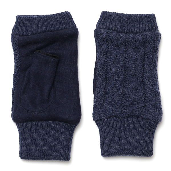 クロダ(KURODA) 【WOMEN】 フィンガーレス ケーブル ジャージ グローブ ネイビー