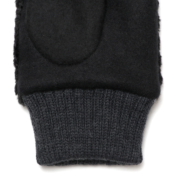 手袋 指なし アームウォーマー レディース ハンドウォーマー 保温 防寒 冬 女性用 グローブ ボア 手袋 ブラック 黒 黒色 オフィス 室内 暖かい かわいい おしゃれ 女子 手袋 作業用 フィンガーレス手袋 クロダ(KURODA)