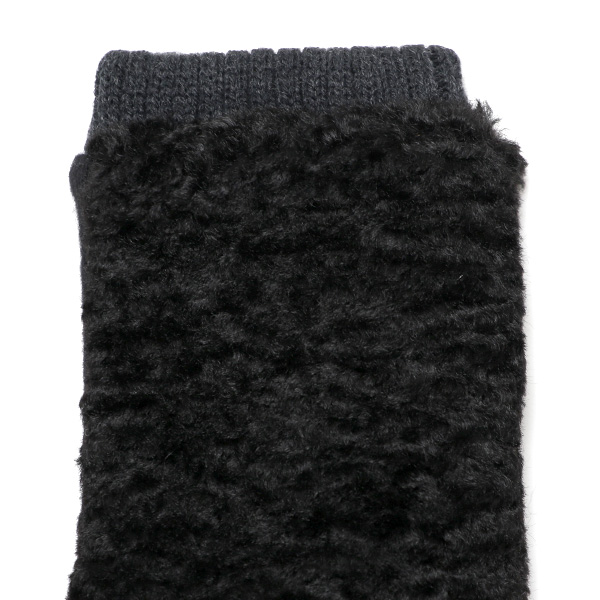 手袋 指なし アームウォーマー レディース ハンドウォーマー 保温 防寒 冬 女性用 グローブ ボア 手袋 ブラック 黒 黒色 オフィス 室内 暖かい かわいい おしゃれ 女子 手袋 作業用 フィンガーレス手袋 クロダ(KURODA)