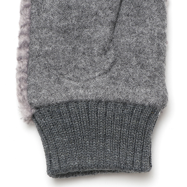 手袋 指なし アームウォーマー レディース ハンドウォーマー 保温 防寒 冬 女性用 グローブ ボア 手袋 グレー グレイ 灰色 オフィス 室内 暖かい かわいい おしゃれ 女子 手袋 作業用 フィンガーレス手袋 クロダ(KURODA)