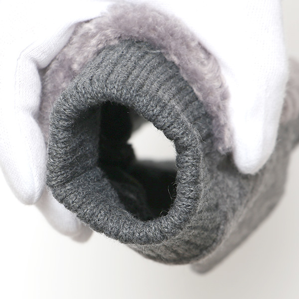 手袋 指なし アームウォーマー レディース ハンドウォーマー 保温 防寒 冬 女性用 グローブ ボア 手袋 グレー グレイ 灰色 オフィス 室内 暖かい かわいい おしゃれ 女子 手袋 作業用 フィンガーレス手袋 クロダ(KURODA)