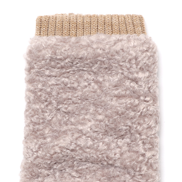 手袋 指なし アームウォーマー レディース ハンドウォーマー 保温 防寒 冬 女性用 グローブ ボア 手袋 ベージュ 肌色 オフィス 室内 暖かい かわいい おしゃれ 女子 手袋 作業用 フィンガーレス手袋 クロダ(KURODA)