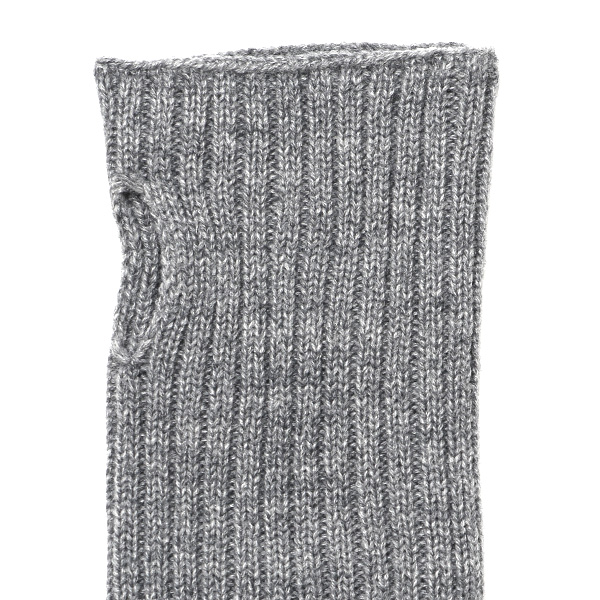  アームウォーマー ニット ロング 手袋 手首 かわいい おしゃれ アームカバー 長め レディース 冬 防寒 グレー グレイ 灰色 指なし手袋 ハンドウォーマー 保温 暖かい オフィス スマホ 無地 軽い 日本製 ブランド クロダ(KURODA)