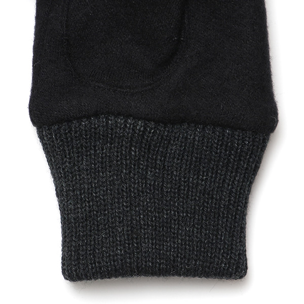  手袋 指なし レディース ハンドウォーマー フィンガーレス手袋 グローブ 防寒 冬 ファー 暖かい スマホ ブラック 黒 黒色 おしゃれ かわいい 指あき手袋 リブ ボア 女性 ブランド ファー付き 手袋 冷え性 クロダ(KURODA)
