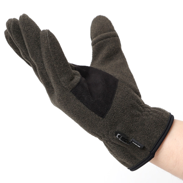  スマホ対応 手袋 メンズ 自転車 防寒 バイクグローブ フリース 手袋 アウトドア サイクルグローブ 軽い グリーン 緑色 男性用 グローブ 冬 軽量 自転車 手袋 暖かい サイクリング 通勤 通学 おしゃれ 手袋 クロダ(KURODA)