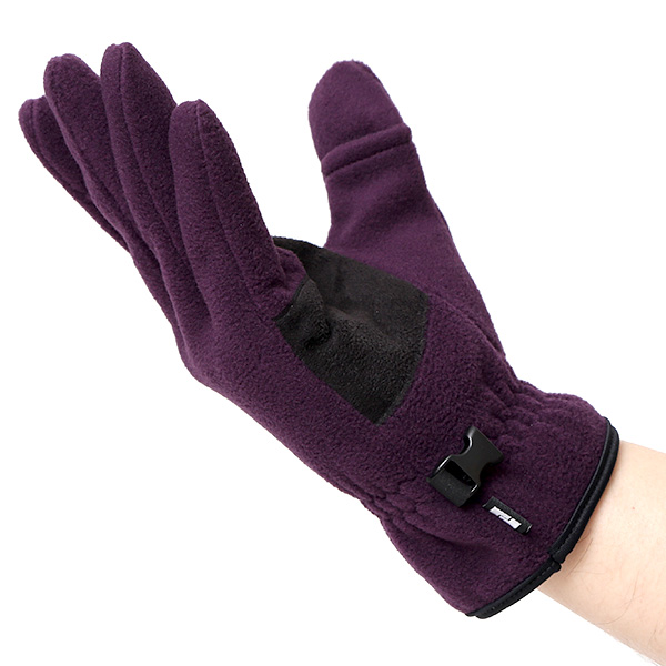  スマホ対応 手袋 メンズ 自転車 防寒 バイクグローブ フリース 手袋 アウトドア サイクルグローブ 軽い パープル 紫色 男性用 グローブ 冬 軽量 自転車 手袋 暖かい サイクリング 通勤 通学 おしゃれ 手袋 クロダ(KURODA)