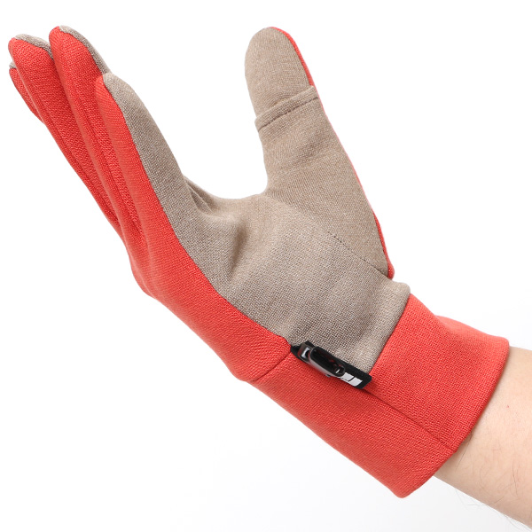  手袋 メンズ ウォーキング手袋 ジョギング グローブ 保温 伸縮性あり スマホ タッチパネル 手袋 春 秋 オレンジ 橙色 おしゃれ ランニング アウトドア スポーツ 散歩 手袋 軽量 ブランド クロダ(KURODA) ペレック(PELLEK)