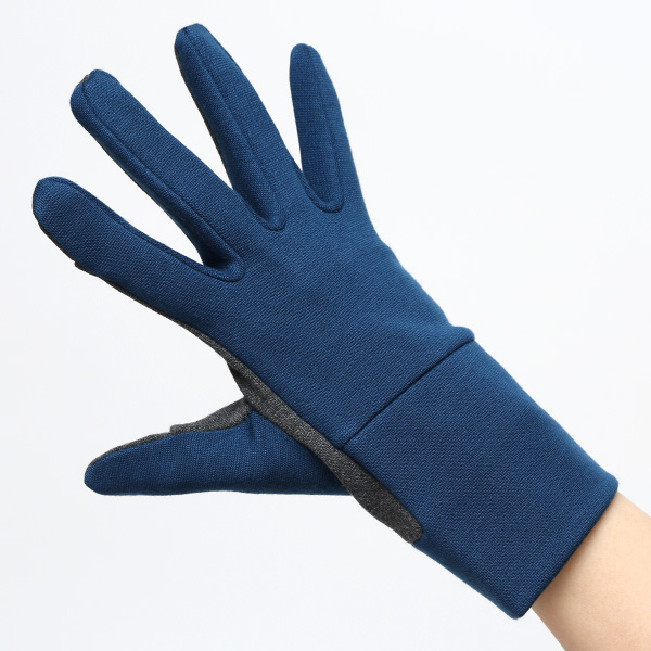  手袋 レディース ウォーキング手袋 ジョギング グローブ 保温 伸縮性あり スマホ タッチパネル 手袋 ブルー ネイビー 青色 おしゃれ ランニング アウトドア スポーツ 散歩 手袋 軽量 ブランド クロダ(KURODA) ペレック(PELLEK)