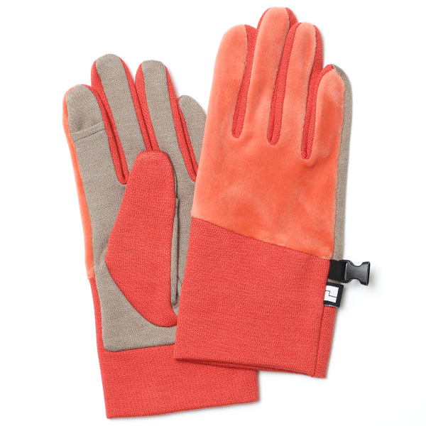 クロダ(KURODA) ペレック(PELLEK) 【MEN】 ウォーキング グローブ (ベロアタイプ) オレンジ