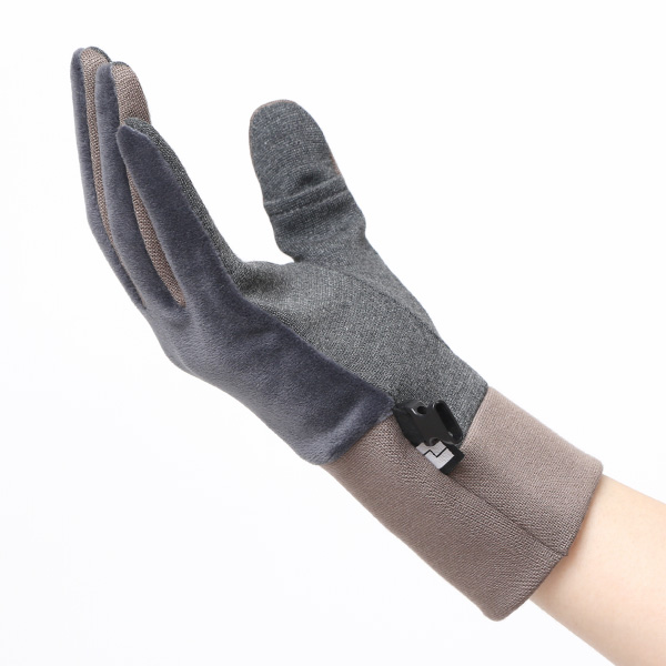  手袋 レディース ウォーキング手袋 ジョギング グローブ 保温 伸縮性あり スマホ タッチパネル 手袋 グレー グレイ 灰色 おしゃれ ランニング アウトドア スポーツ 散歩 手袋 軽量 ブランド クロダ(KURODA) ペレック(PELLEK)