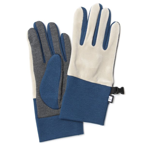 クロダ(KURODA) ペレック(PELLEK) 【WOMEN】 ウォーキング グローブ (ベロアタイプ) ブルー