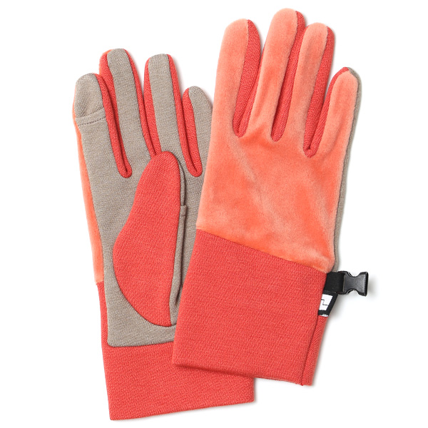 クロダ(KURODA) ペレック(PELLEK) 【WOMEN】 ウォーキング グローブ (ベロアタイプ) オレンジ
