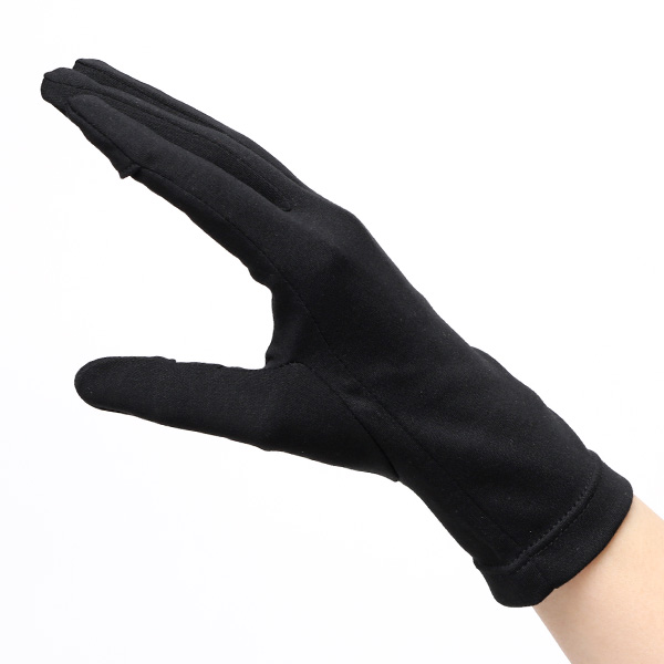 UVカット UV手袋 スマホ 手袋 レディース オーガニックコットン uvケア 紫外線 日焼け止め コットン 綿 ブラック 黒 黒色 ハンドカバー 女性 日焼け対策 夏 手袋 外出 室内 日焼防止 プレゼント ハンドケア クロダ(KURODA)