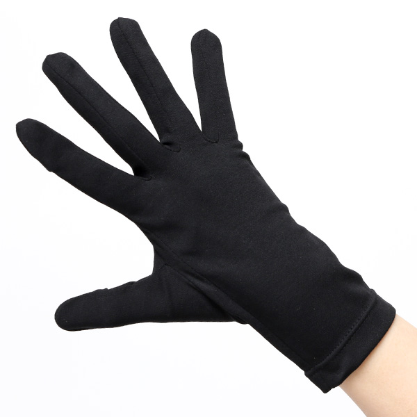 UVカット UV手袋 スマホ 手袋 レディース オーガニックコットン uvケア 紫外線 日焼け止め コットン 綿 ブラック 黒 黒色 ハンドカバー 女性 日焼け対策 夏 手袋 外出 室内 日焼防止 プレゼント ハンドケア クロダ(KURODA)