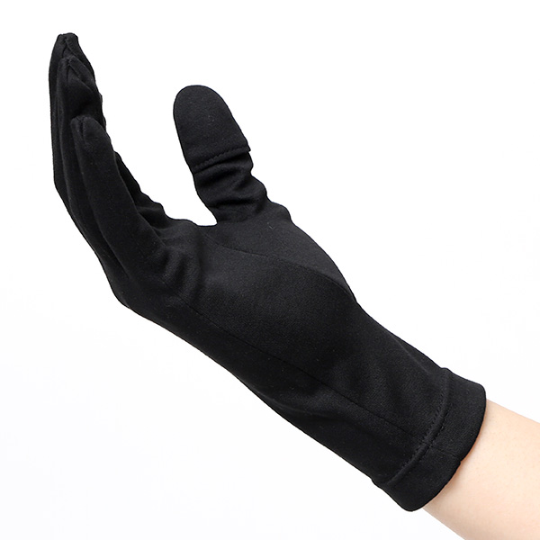 UVカット UV手袋 スマホ 手袋 レディース オーガニックコットン uvケア 紫外線 日焼け止め コットン 綿 ブラック 黒 黒色 ハンドカバー 女性 日焼け対策 夏 手袋 外出 室内 日焼防止 プレゼント ハンドケア クロダ(KURODA)