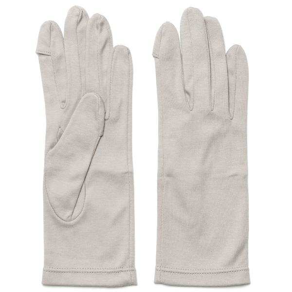 クロダ(KURODA) 【WOMEN】 オーガニックコットン UVカット グローブ / ショート ライトグレー