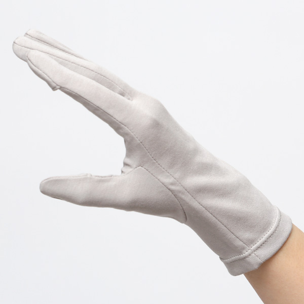 UVカット UV手袋 スマホ 手袋 レディース オーガニックコットン uvケア 紫外線 日焼け止め コットン 綿 ライトグレー グレー グレイ 灰色 ハンドカバー 女性 日焼け対策 夏 手袋 外出 室内 日焼防止 プレゼント ハンドケア クロダ(KURODA)