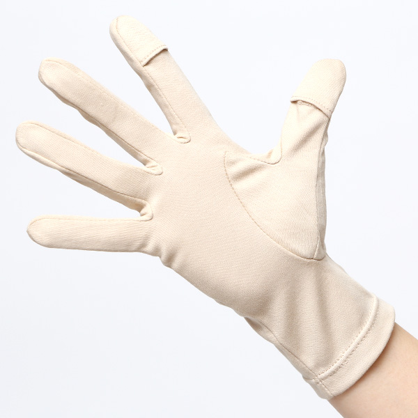 UVカット UV手袋 スマホ 手袋 レディース オーガニックコットン uvケア 紫外線 日焼け止め コットン 綿 ベージュ 肌色 ハンドカバー 女性 日焼け対策 夏 手袋 外出 室内 日焼防止 プレゼント ハンドケア クロダ(KURODA)
