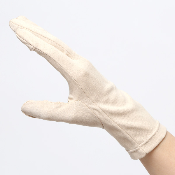 UVカット UV手袋 スマホ 手袋 レディース オーガニックコットン uvケア 紫外線 日焼け止め コットン 綿 ベージュ 肌色 ハンドカバー 女性 日焼け対策 夏 手袋 外出 室内 日焼防止 プレゼント ハンドケア クロダ(KURODA)