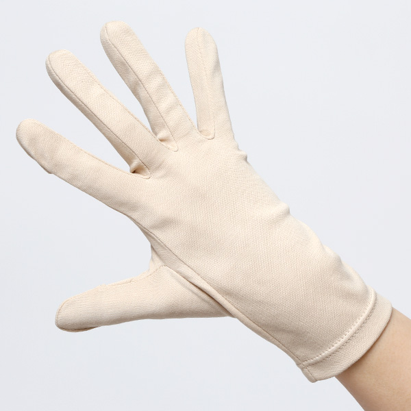 UVカット UV手袋 スマホ 手袋 レディース オーガニックコットン uvケア 紫外線 日焼け止め コットン 綿 ベージュ 肌色 ハンドカバー 女性 日焼け対策 夏 手袋 外出 室内 日焼防止 プレゼント ハンドケア クロダ(KURODA)