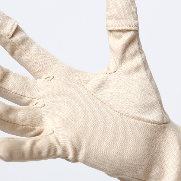 UVカット UV手袋 スマホ 手袋 レディース オーガニックコットン uvケア 紫外線 日焼け止め コットン 綿 ベージュ 肌色 ハンドカバー 女性 日焼け対策 夏 手袋 外出 室内 日焼防止 プレゼント ハンドケア クロダ(KURODA)