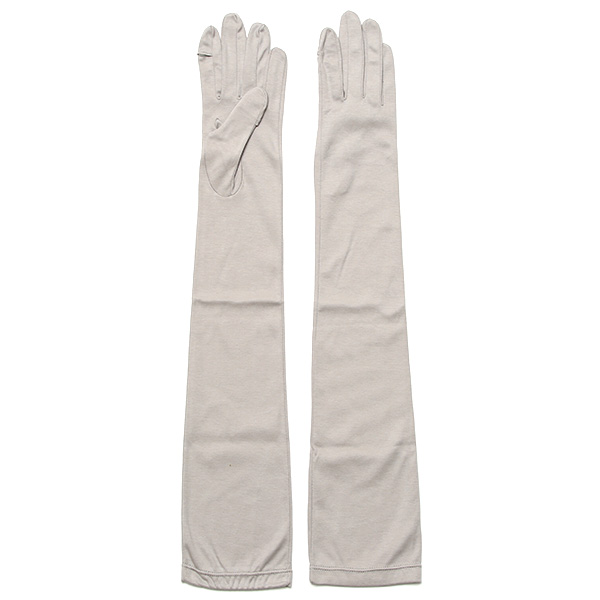 クロダ(KURODA) 【WOMEN】 オーガニックコットン UVカット グローブ / ロング ライトグレー