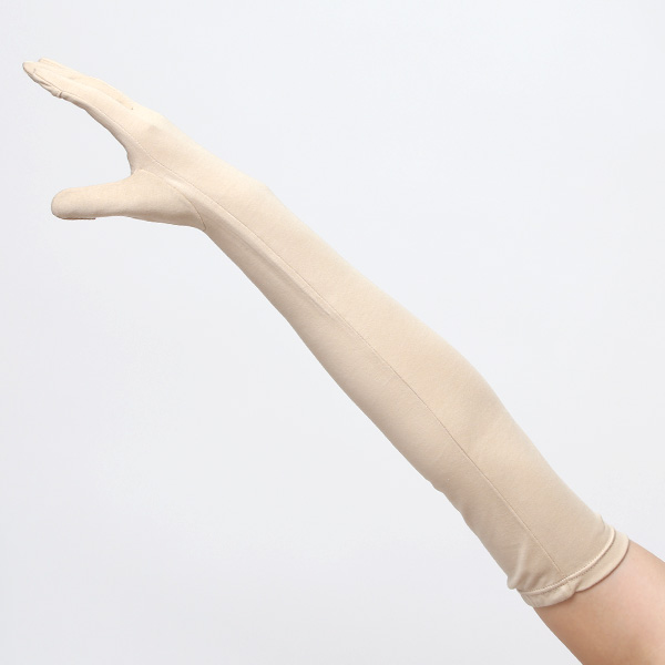  UVカット UV手袋 スマホ 手袋 レディース オーガニックコットン uvケア 紫外線 日焼け止め コットン 綿 ベージュ 肌色 アームカバー 女性 日焼け対策 夏 手袋 外出 室内 日焼防止 プレゼント ハンドケア クロダ(KURODA)