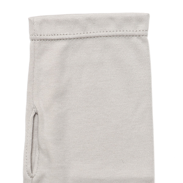 UVカット リストカバー uv手袋 ショート 指なし レディース 日焼け 紫外線 おしゃれ オーガニックコットン ライトグレー グレー グレイ 灰色 ハンドケア UV手袋 綿 指あき グローブ 薄手 女性 ギフト 母の日 プレゼント スマホ クロダ(KURODA)