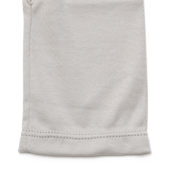 UVカット リストカバー uv手袋 ショート 指なし レディース 日焼け 紫外線 おしゃれ オーガニックコットン ライトグレー グレー グレイ 灰色 ハンドケア UV手袋 綿 指あき グローブ 薄手 女性 ギフト 母の日 プレゼント スマホ クロダ(KURODA)