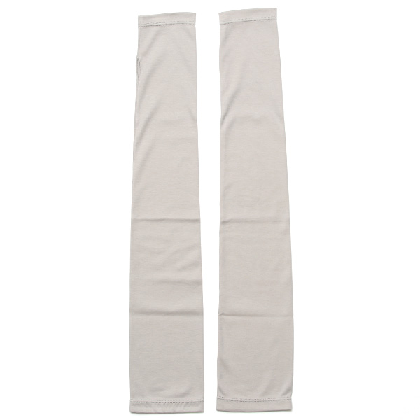 クロダ(KURODA) 【WOMEN】 オーガニックコットン UVカット アームカバー / ロング ライトグレー