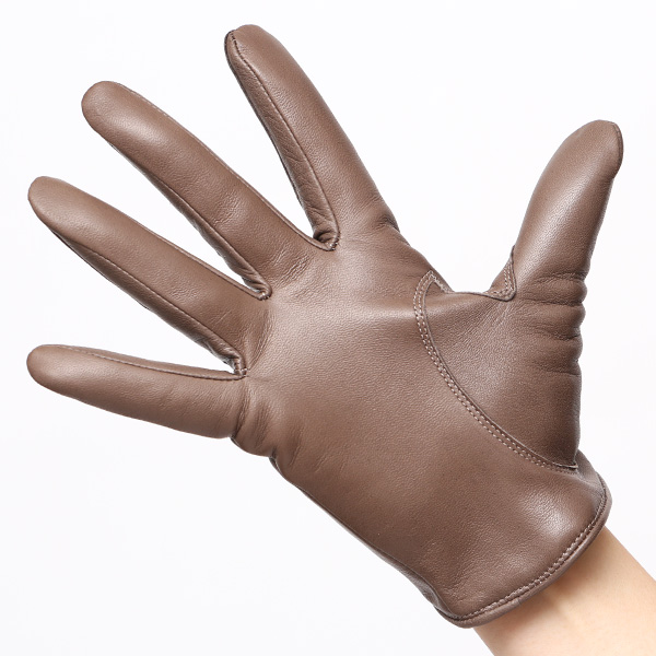  手袋 レディース 本革 カシミヤ裏地 ショート丈 防寒 革手袋 日本製 ブランド グレー グレイ 灰色 30代 40代 50代 女性 通勤 ビジネス プレゼント 化粧箱付き おしゃれ 高級 KURODA(クロダ)