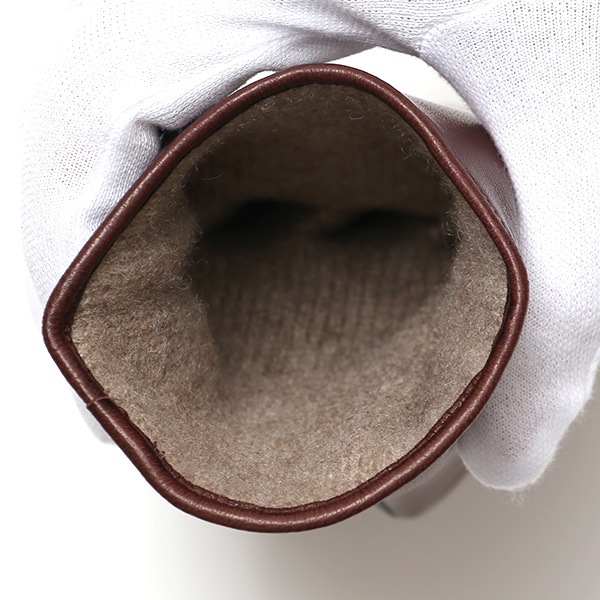  手袋 レディース 本革 カシミヤ裏地 スマホ対応 ショート丈 防寒 革手袋 日本製 ブランド ブラウン 茶 茶色 30代 40代 50代 女性 タッチパネル 操作可能 通勤 ビジネス プレゼント 化粧箱付き おしゃれ 高級 KURODA(クロダ)