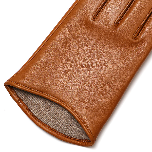  手袋 レディース 本革 カシミヤ裏地 スマホ対応 ショート丈 防寒 革手袋 日本製 ブランド キャメル ブラウン 茶 茶色 30代 40代 50代 女性 タッチパネル 操作可能 通勤 ビジネス プレゼント 化粧箱付き おしゃれ 高級 KURODA(クロダ)